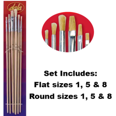 Dala 579 / 582 Paint Brush Set 6 Piece 